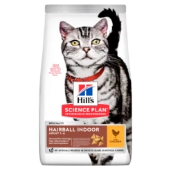 Hills Science Plan Feline Adult Hairball Indoor Trockenfutter Mit Huhn 10 Kg Trockenfutter Für Katzen