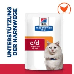 Hills Feline C/d Multicare Stress Huhn Frischebeutel Für Katzen 12 X 85 G Huhn Frischebeutel -Hills Verkaufsgeschäft BZPMH1aI0TWf 52742286204 2