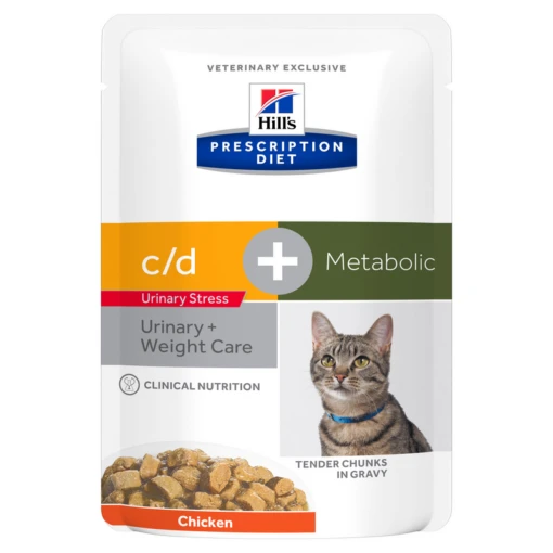 Hills Prescription Diet Feline C/d Multicare Urinary Stress + Metabolic Frischebeutel Für Katzen 12 X 85 G Frischebeutel -Hills Verkaufsgeschäft FjGtNV1s7vnS 52742038537 1