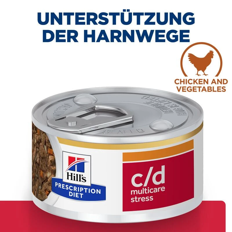 Hills Feline C/d Multicare Stress Ragout Dosenfutter Für Katzen 24 X 82 G Dosenfutter (Ragout) Für Katzen 4 Hills Feline C/d Multicare Stress Ragout Dosenfutter Für Katzen 24 X 82 G Dosenfutter (Ragout) Für Katzen – Bild 2